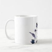 Navy-Indigo-Blume Kaffeetasse (Links)