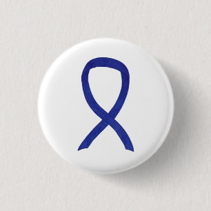 Navy, Indigo, Dunkelblauer Aufklärungsband Button