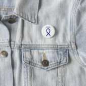 Navy, Indigo, Dunkelblauer Aufklärungsband Button (Beispiel)