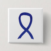 Navy, Indigo, Dunkelblauer Aufklärungsband Button (Vorderseite)