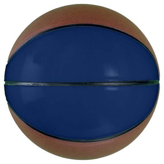 Navy Indigo Solid Color | Klassisch und elegant Basketball (Vorderseite)