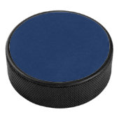 Navy Indigo Solid Color | Klassisch und elegant Eishockey Puck (3/4)