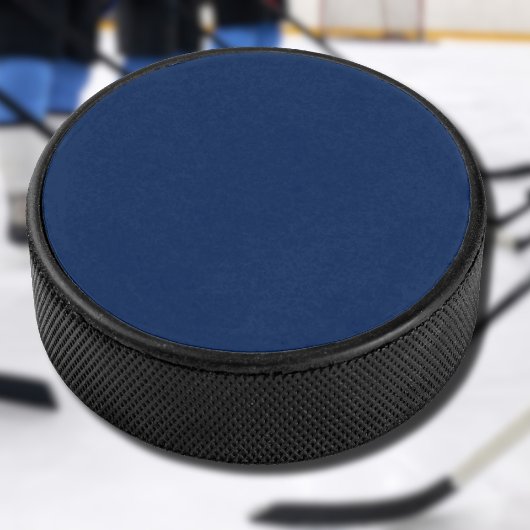 Navy Indigo Solid Color | Klassisch und elegant Eishockey Puck