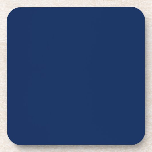 Navy Indigo Solid Color | Klassisch und elegant Getränkeuntersetzer (Vorderseite)