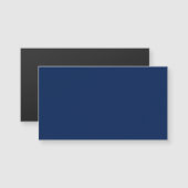 Navy Indigo Solid Color | Klassisch und elegant Magnetkarte (Vorne/Hinten)