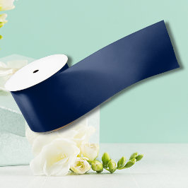 Navy Indigo Solid Color | Klassisch und elegant Satinband