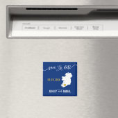 Navy Ireland Wedding Save the Date Irish Map Magnet (In Situ (Geschirrspüler))