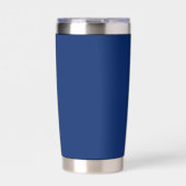 Navy isolierter Becher mit individuellem Markentex (Vorderseite)