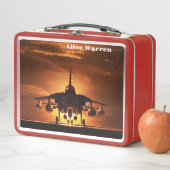 Navy Jet Sunset Metall Brotdose (Beispiel)