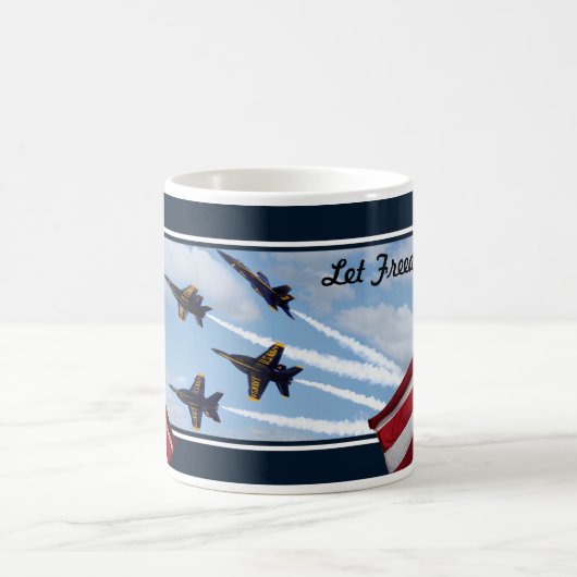 Navy Jets F/A-18 E/F Super Hornets Angels  Kaffeetasse (Mittel)