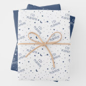Navy Kids Eid Mubarak Geschenkpapier Set (Beispiel)