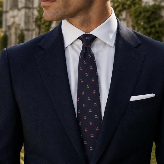 Navy-Kirsche Krawatte