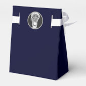 Navy Lacrosse Sports Geschenkschachtel (Rückseite)