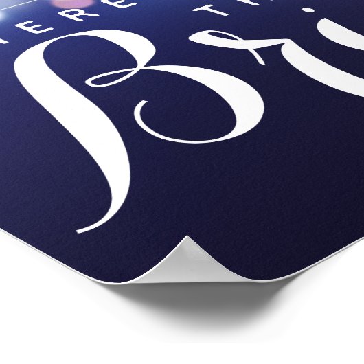 Navy Lichterfolge kommt hier die Braut Poster (Ecke)