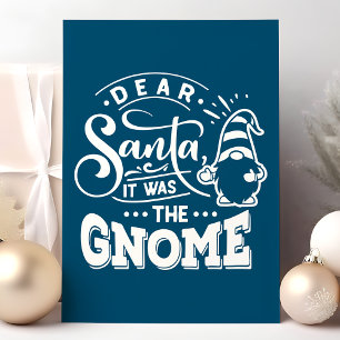 Navy Lieber Santa, es war der Gnom Weihnachten