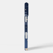 Navy & Light Beige Big Ol'Stars Case-Mate iPhone Hülle (Rückseite / Rechts)