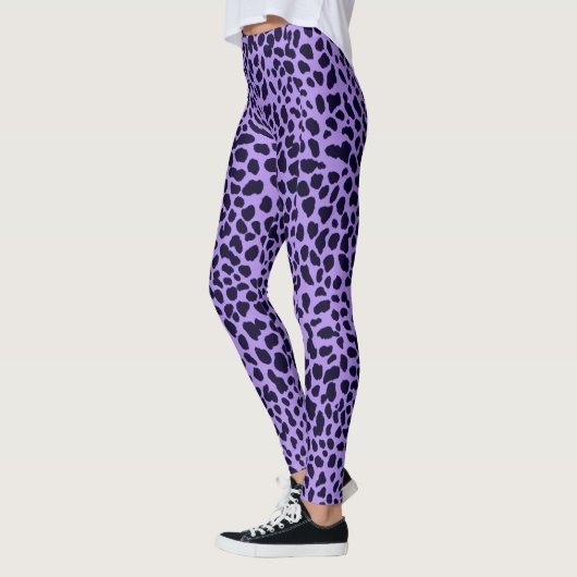 Navy Lila Leopard Print Leggings (Links)