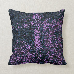 Navy & Lila Shagreen Kissen