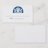 Navy Lions Bar Mitzvah Platzkarte (Vorne/Hinten)