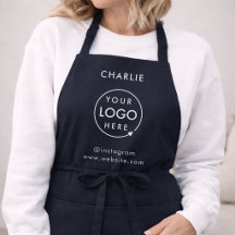 Navy Logo Corporate Modern Minimalist Blue
