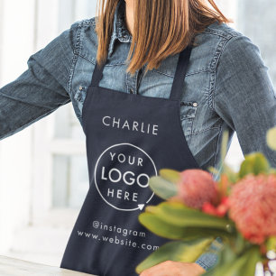 Navy Logo   Corporate Modern Minimalist Blue Schürze