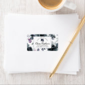 Navy-Logo für Blumenmuster Adressaufkleber (Insitu)