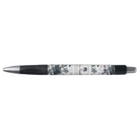 Navy-Logo für Blumenmuster