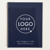 Navy Logo | Unternehmen Minimalistisch Planer (Vorderseite)