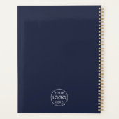 Navy Logo | Unternehmen Minimalistisch Planer (Rückseite)