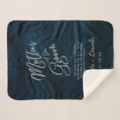 Navy Luster an die Mutter des Groom Zitats Sherpadecke (Vorderseite (Horizontal))