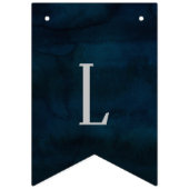 Navy Luster Dark Blue Liebe ist Sweet Wedding Wimpelkette (Zweite Fahne)