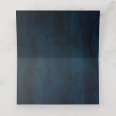 Navy Luster Dunkelblau reserviert Seating Wedding Platzkarte (Innenseite Aufgefaltet)