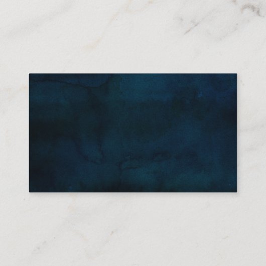 Navy Luster Silver Blue Reserviert Seating Wedding Platzkarte (Rückseite)