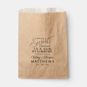 Navy Luster Silver Wedding a Sweet Ending Geschenktütchen