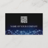 Navy Luxury Business Card Design Visitenkarte (Rückseite)