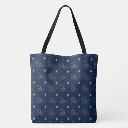 Navy Machiato Tasche (Rückseite)