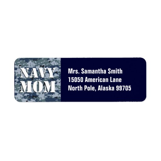 Navy Mama Blue Camouflage (Vorne)