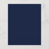 Navy Marmor & Gold Achat Hochzeitsprogramm (Rückseite)