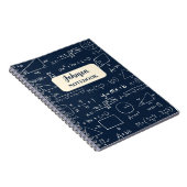 Navy Mathematik liebt Mathematik Geek Notizblock (Rechte Seite)