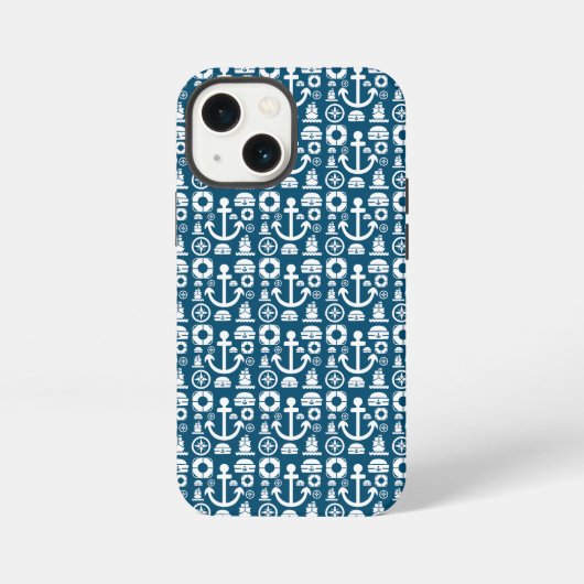 Navy-Matrose Element Meer Muster Case-Mate iPhone Hülle (Rückseite)