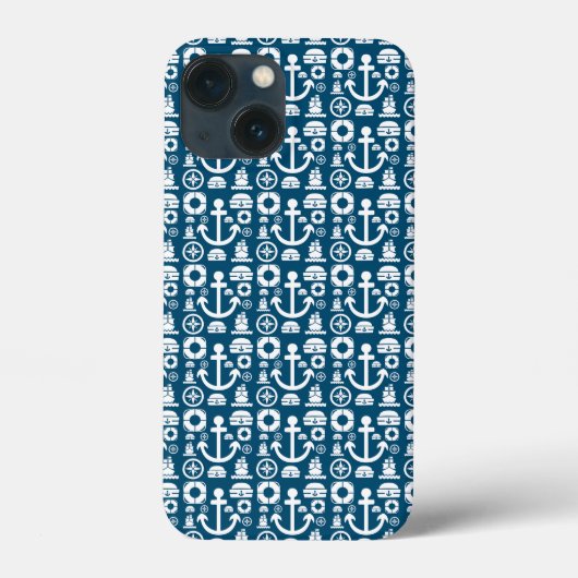 Navy-Matrose Element Meer Muster Case-Mate iPhone  Hülle (Rückseite)