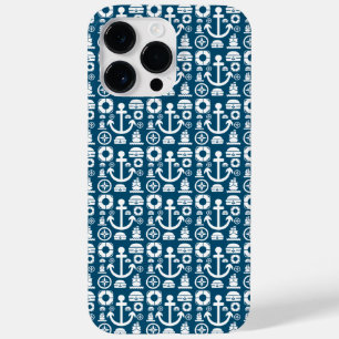 Navy-Matrose Element Meer Muster Case-Mate iPhone  14 Pro Max Hülle