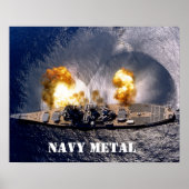 navy metal poster (Vorne)