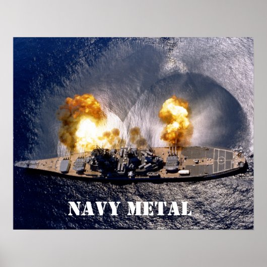 navy metal poster (Vorne)