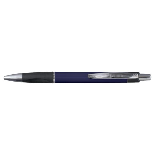 Navy Minimalistisch Monogram Personalisiert Pen Kugelschreiber (Rückseite)