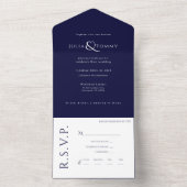 (NAVY) Minimalistische, elegante Einladung zur Hoc (Innen Boden)