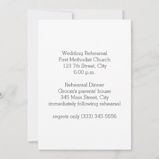 Navy & Mint Probe Dinner Einladung (Rückseite)