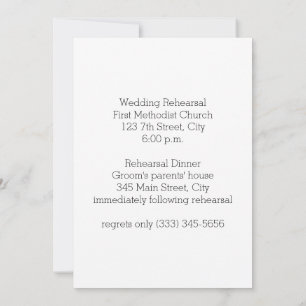 Navy & Mint Probe Einladung