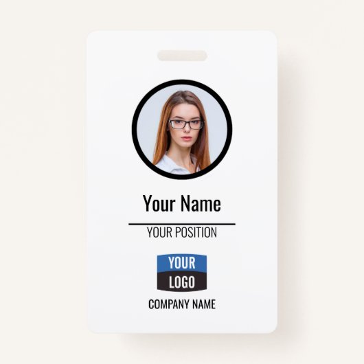 Navy - Mitarbeiter Foto ID Company Security Abzeic Ausweis (Vorderseite)