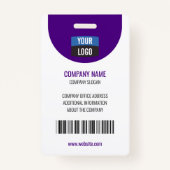 Navy - Mitarbeiter Foto ID Company Security Abzeic Ausweis (Rückseite)